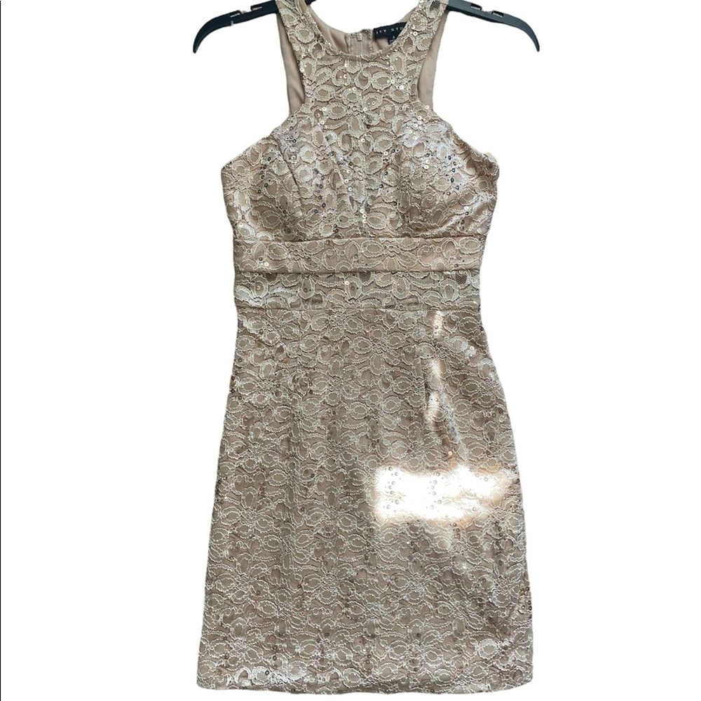 Gold Mini Dress